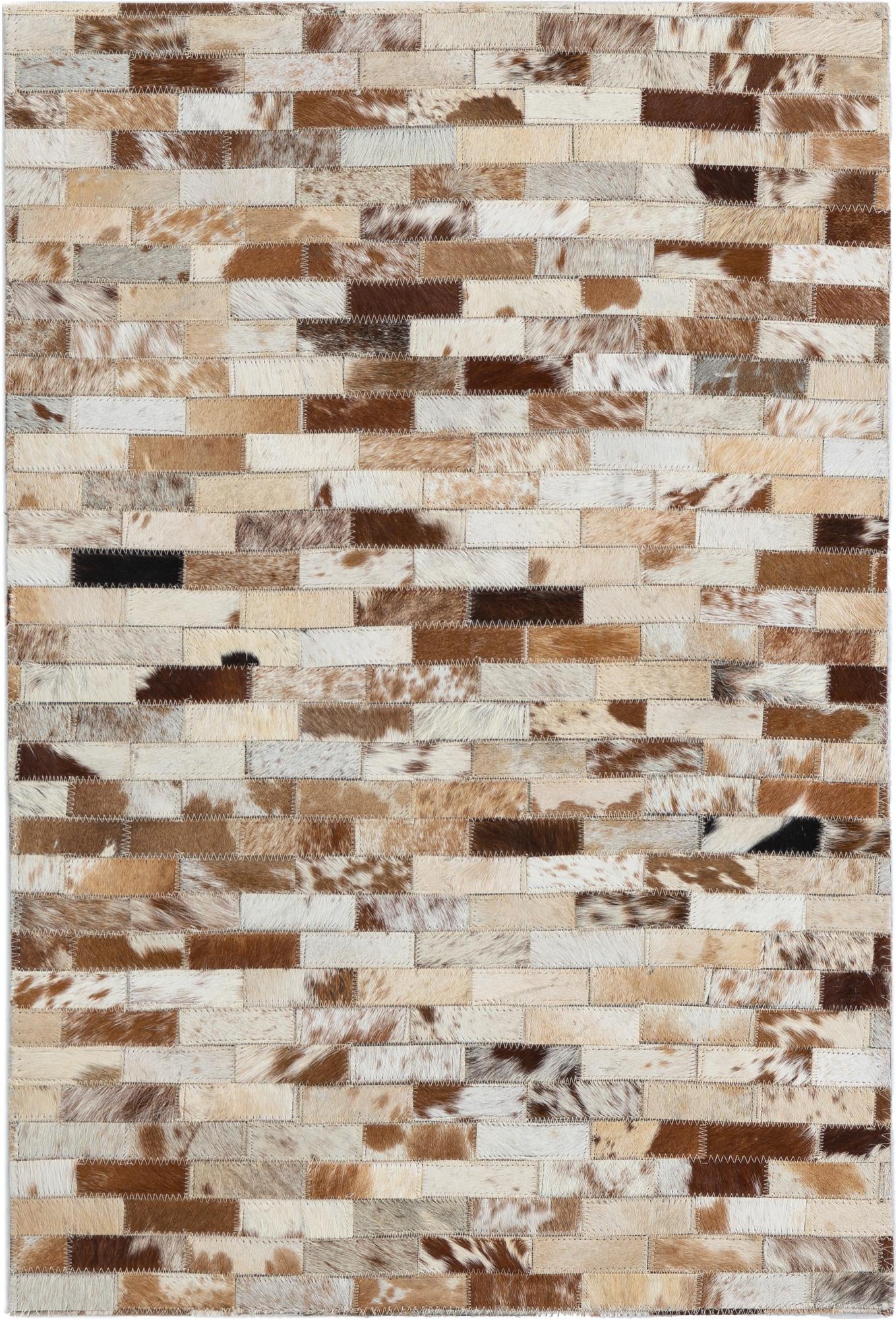 2' x 3' Cowhide Leather Rug