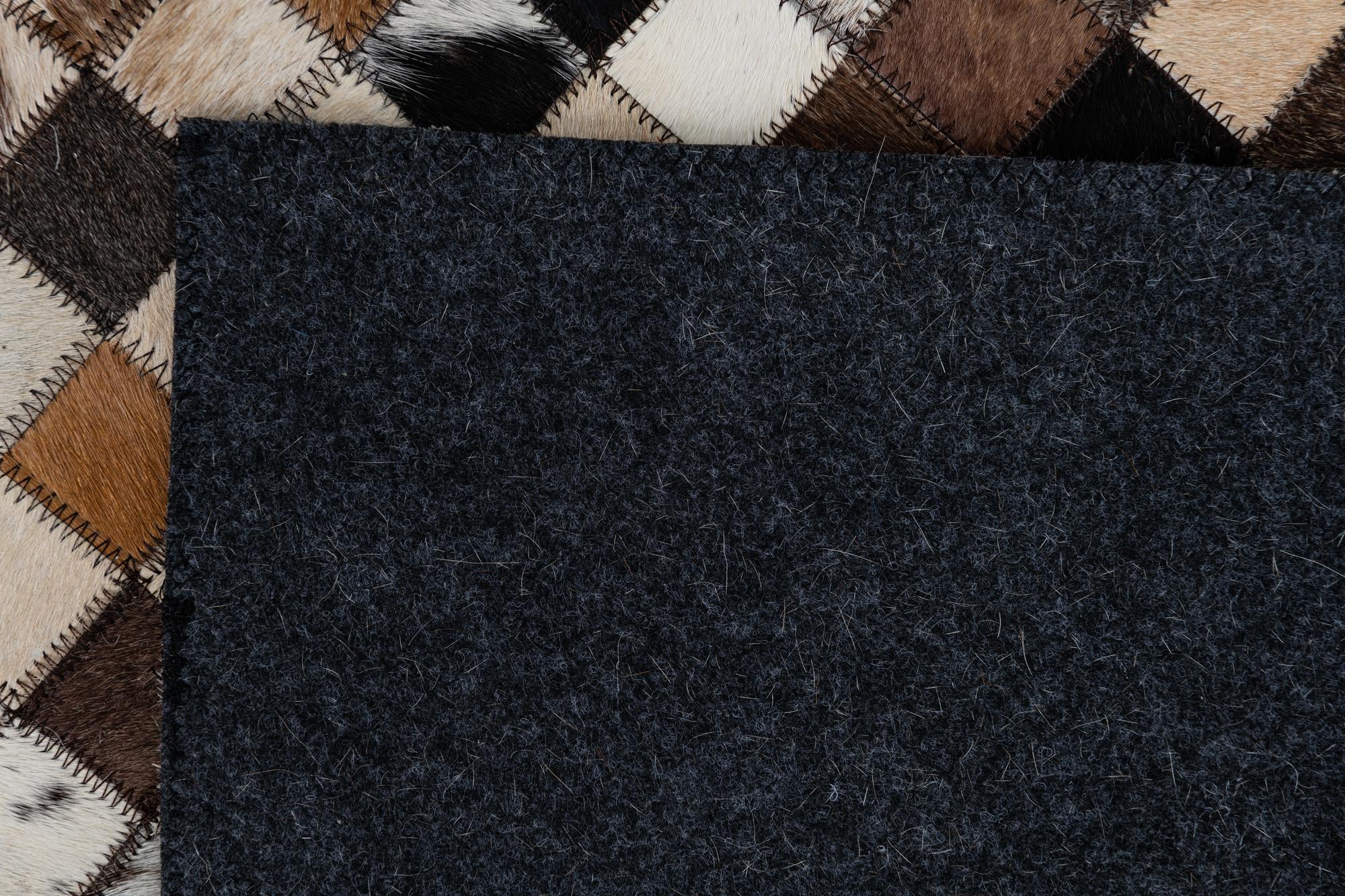 2' x 3' Cowhide Leather Rug