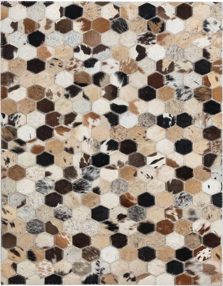 Detail image of 2' x 3' Cowhide Leather Rug