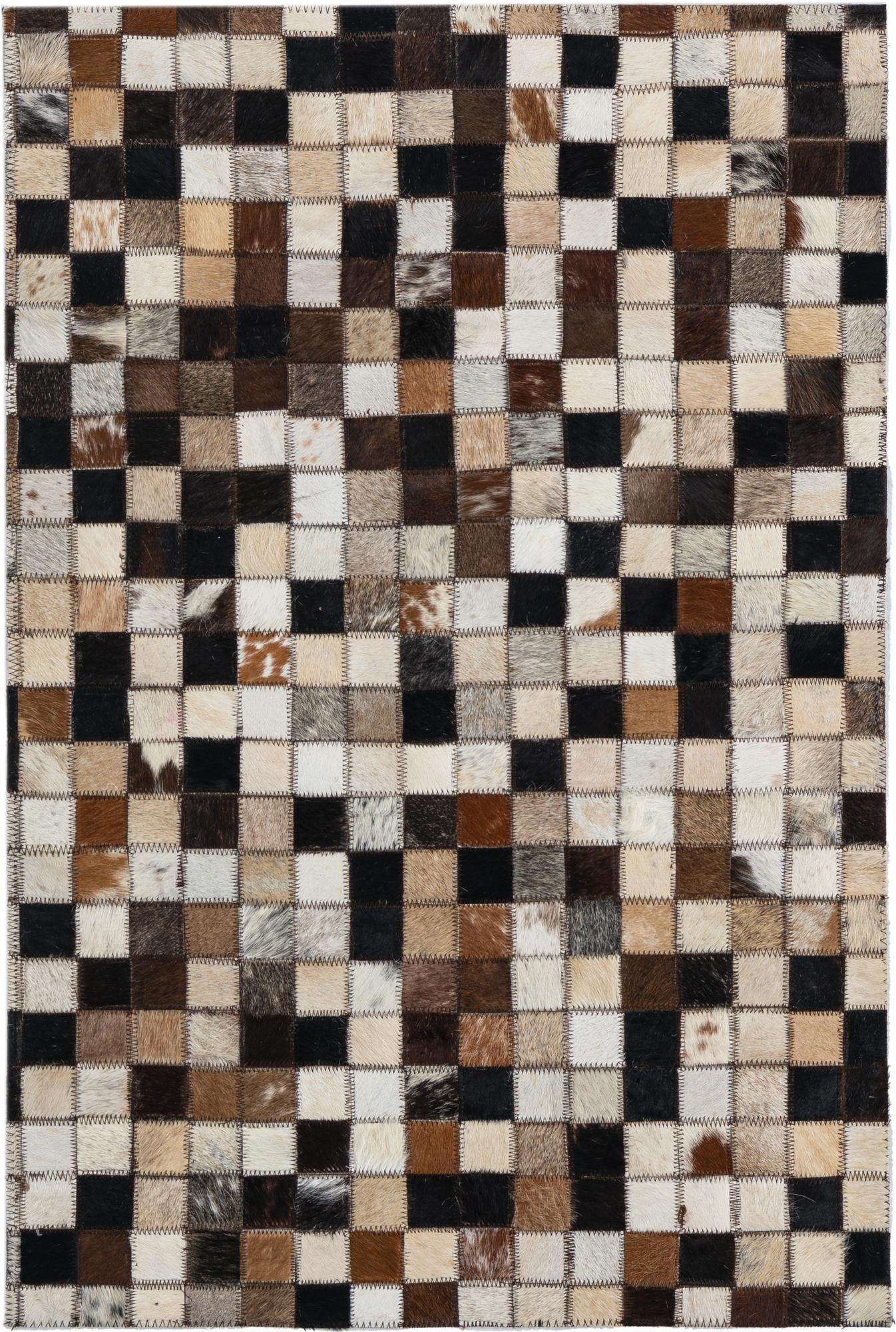 2' x 3' Cowhide Leather Rug