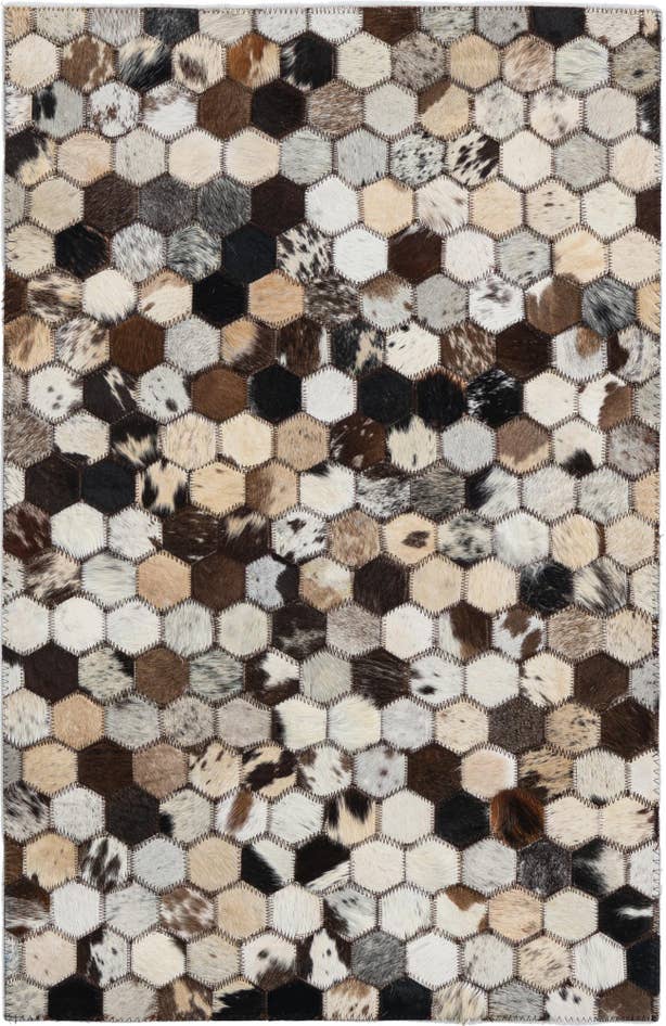 Detail image of 2' x 3' 1 Cowhide Leather Rug