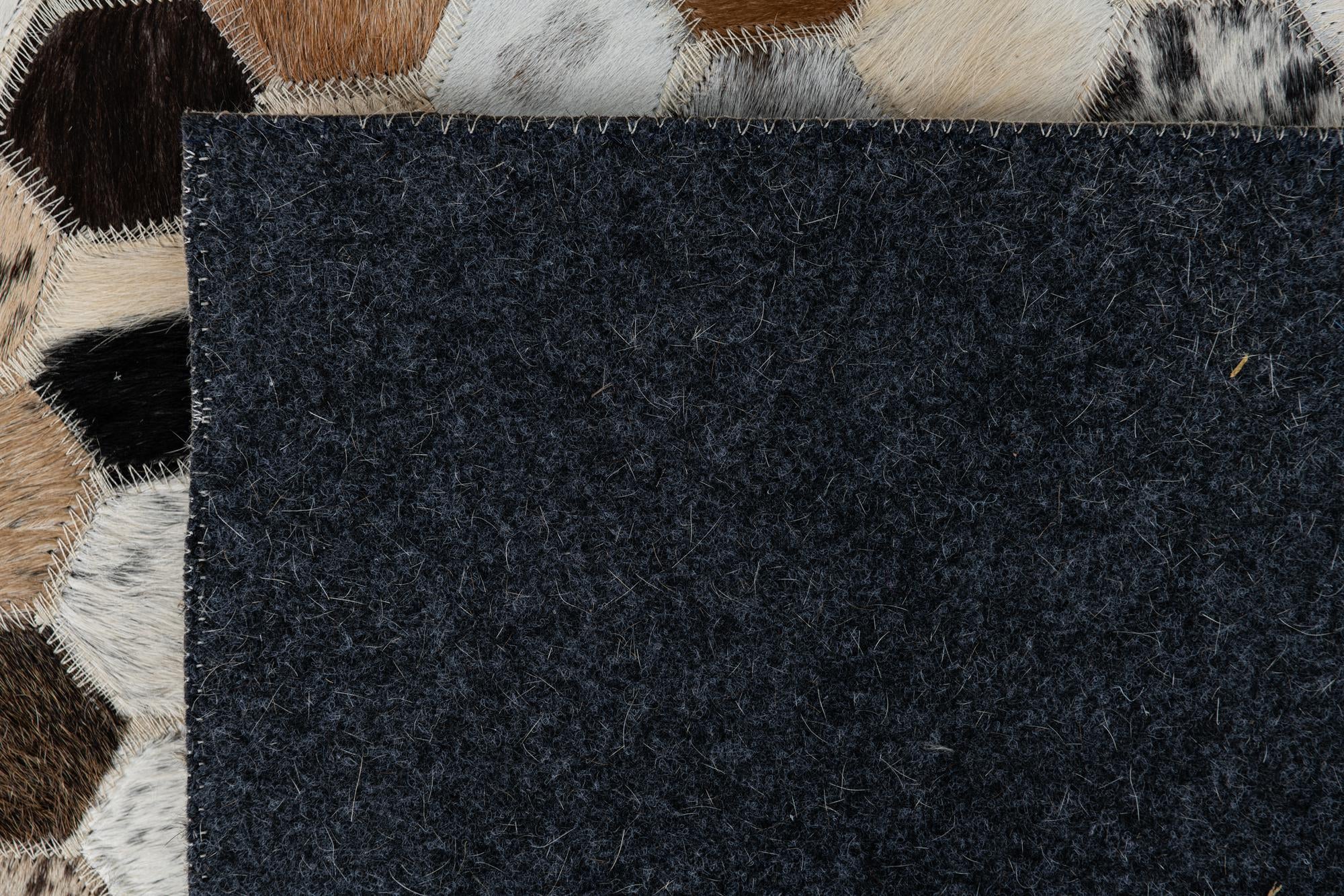 2' x 3' Cowhide Leather Rug