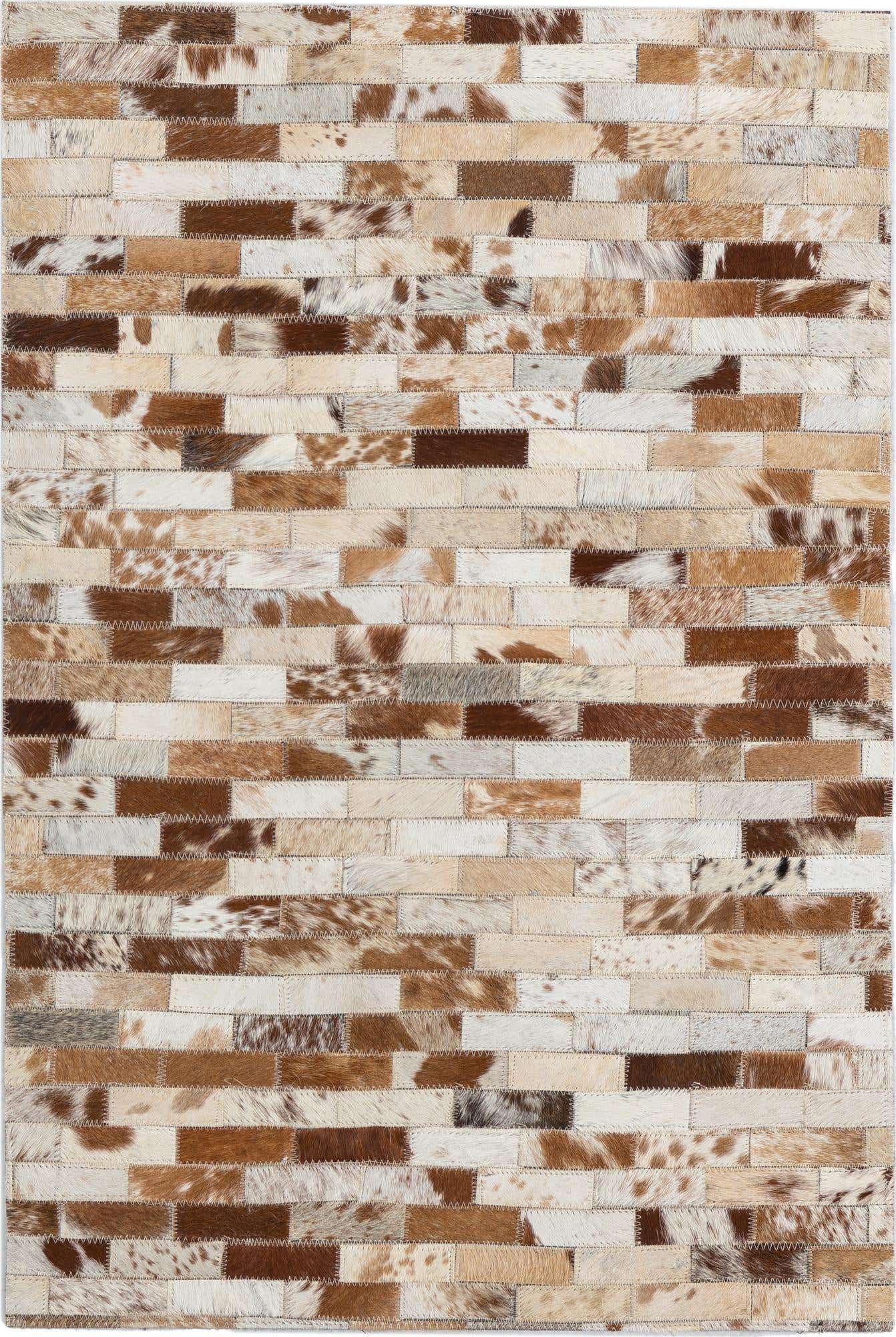 2' x 3' Cowhide Leather Rug