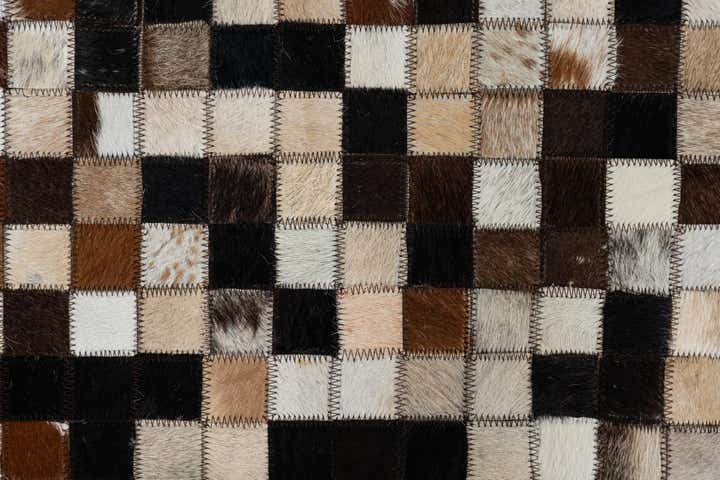 2' x 3' Cowhide Leather Rug