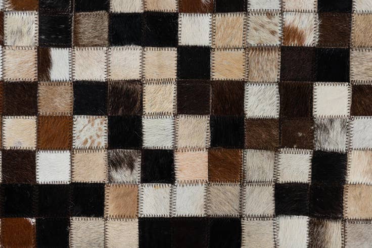 Detail image of 2' x 3' Cowhide Leather Rug