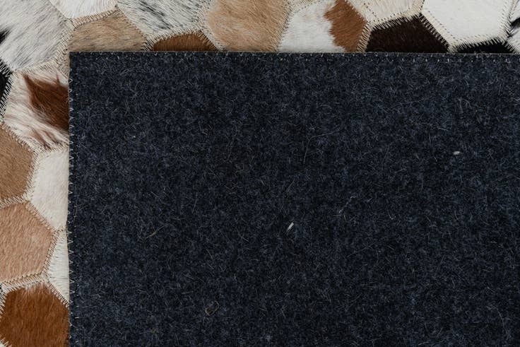 Detail image of 2' x 3' 1 Cowhide Leather Rug