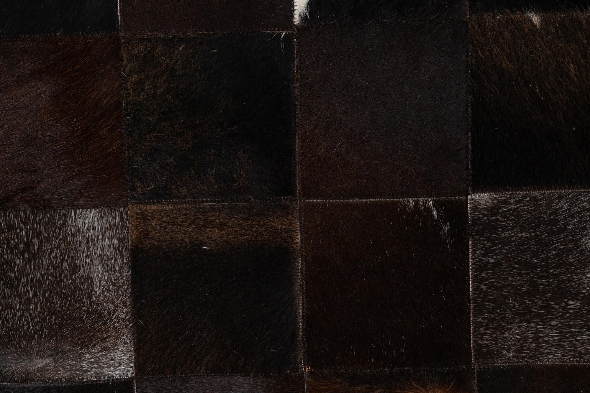5' x 8' Cowhide Leather Rug