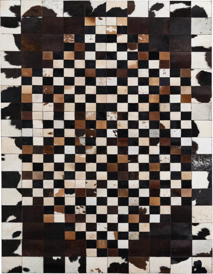 Detail image of 5' x 8' Cowhide Leather Rug