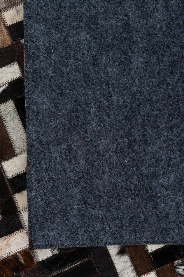 Detail image of 5' x 7' 10 Cowhide Leather Rug