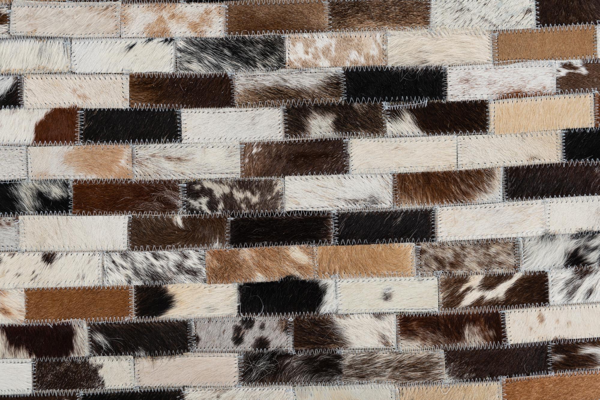 5' x 8' Cowhide Leather Rug