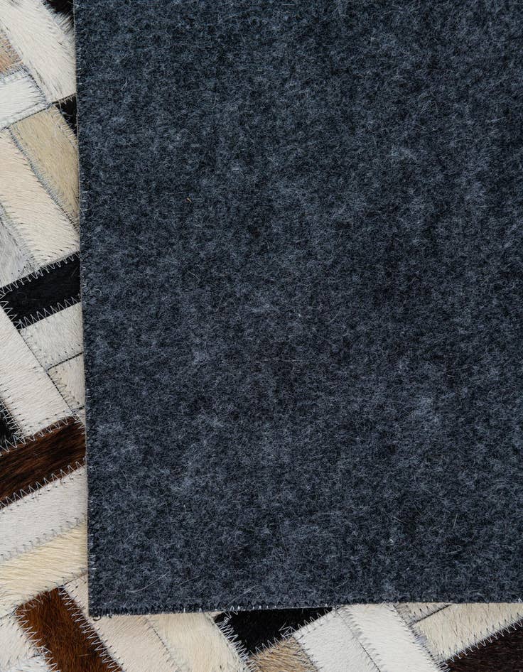 Detail image of 5' 2 x 8' Cowhide Leather Rug