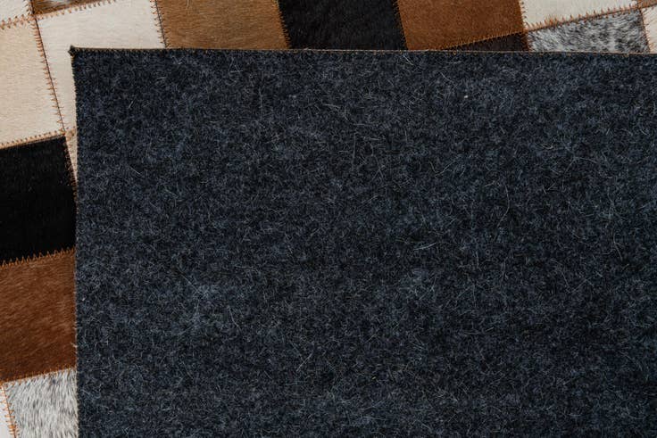 Detail image of 5' x 8' Cowhide Leather Rug