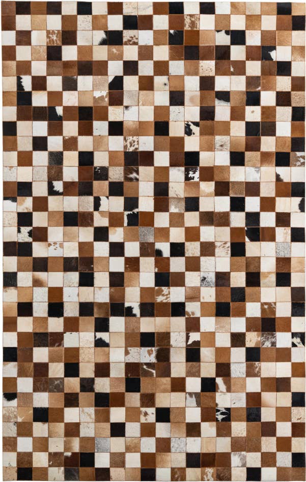Detail image of 5' x 8' Cowhide Leather Rug