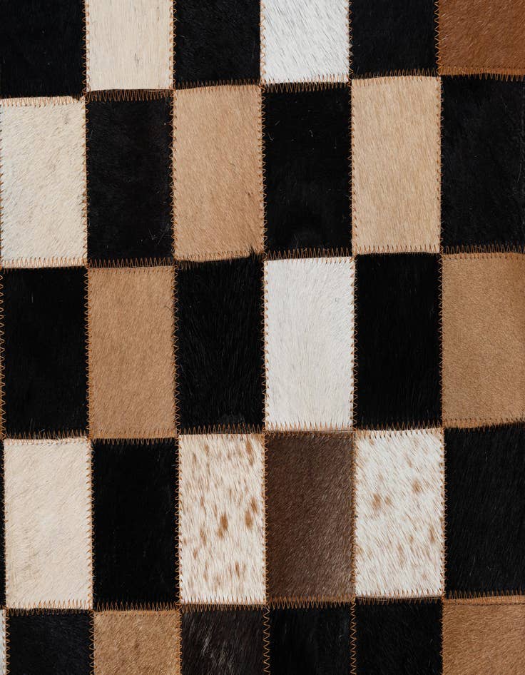 Detail image of 5' x 8' Cowhide Leather Rug