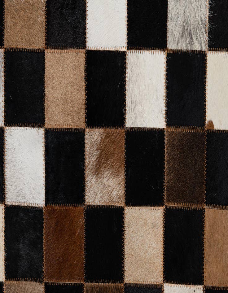 Detail image of 5' x 8' Cowhide Leather Rug