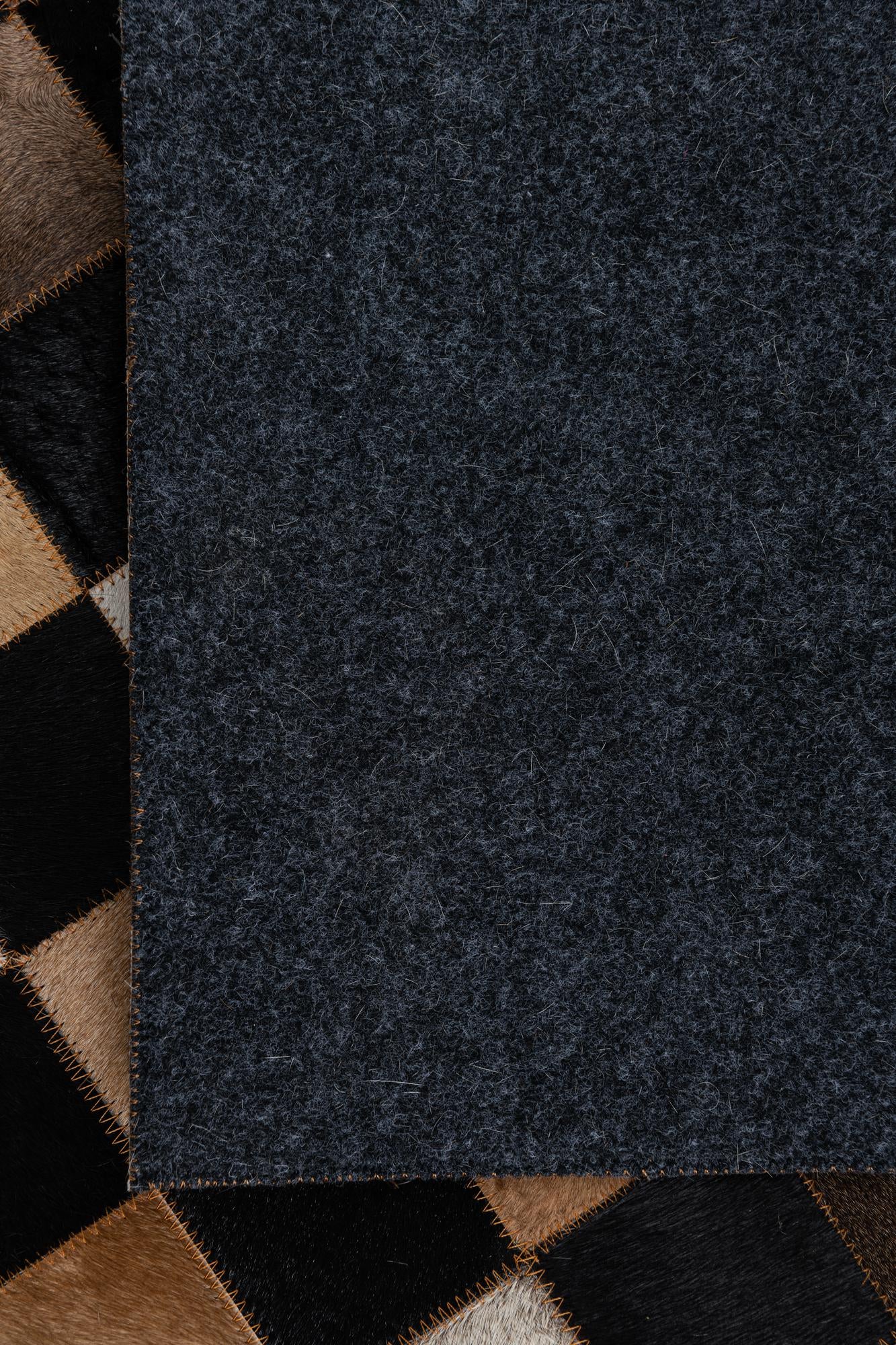 5' x 8' Cowhide Leather Rug