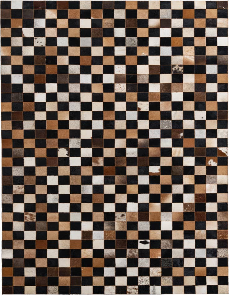 Detail image of 5' x 8' Cowhide Leather Rug
