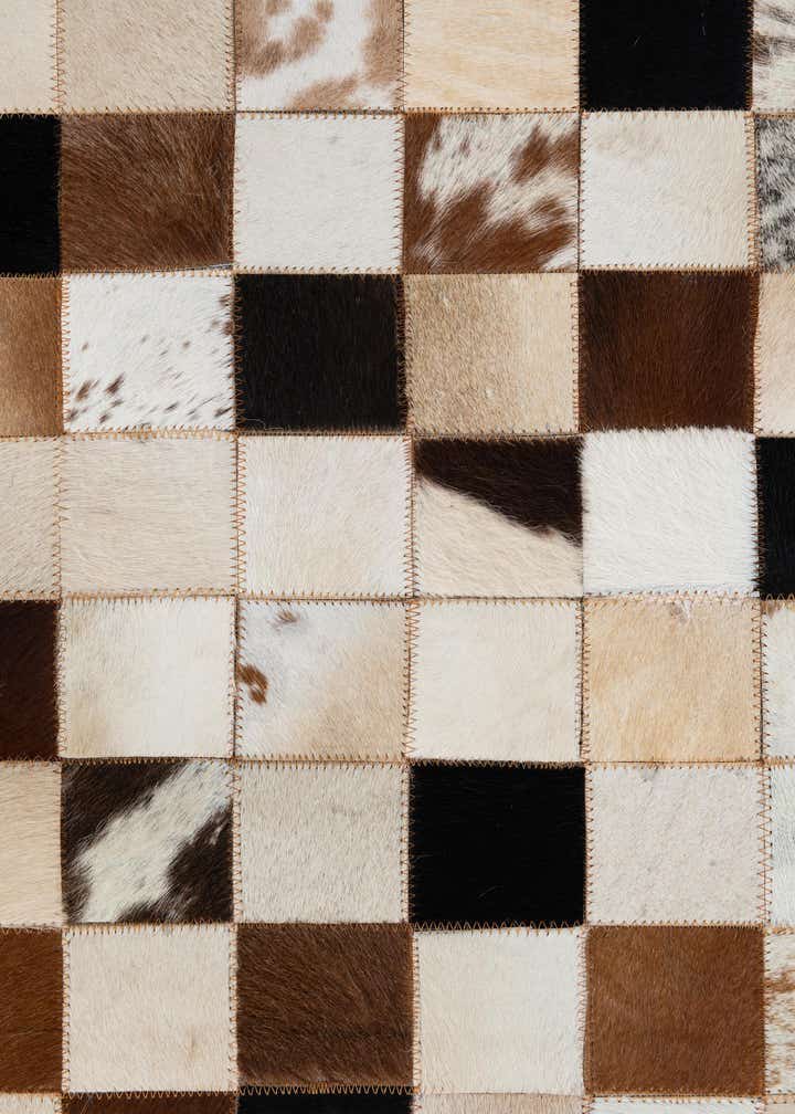 5' x 8' Cowhide Leather Rug