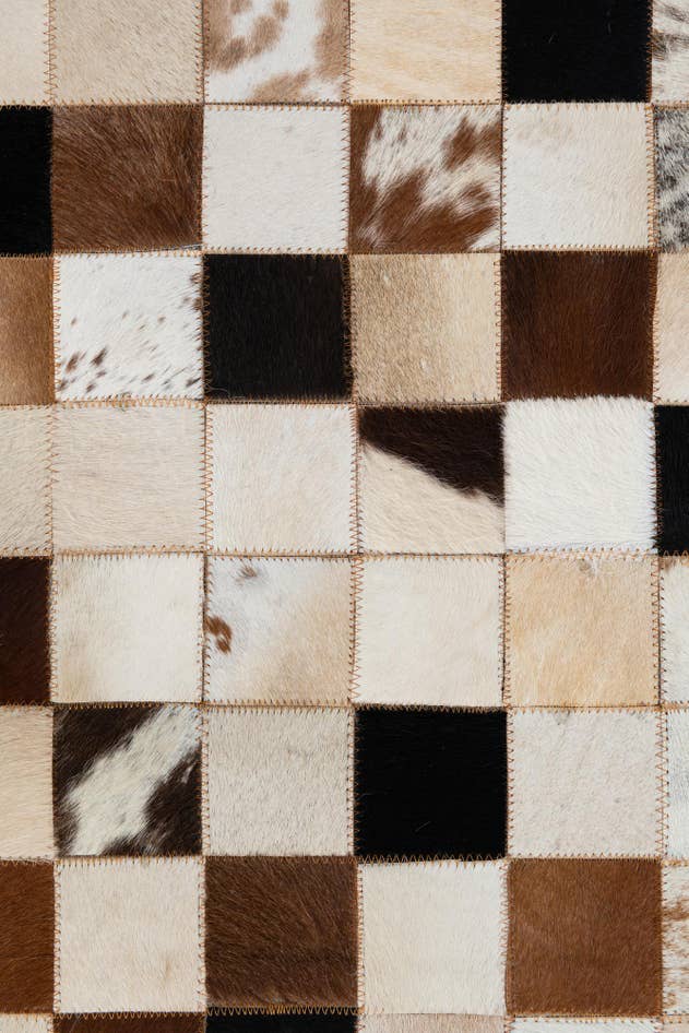 Detail image of 5' x 8' Cowhide Leather Rug