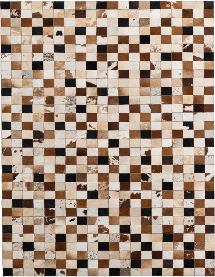 Detail image of 5' x 8' Cowhide Leather Rug