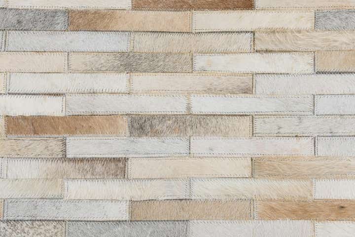 5' x 8' Cowhide Leather Rug