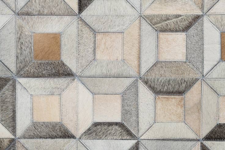 Detail image of 5' x 8' Cowhide Leather Rug