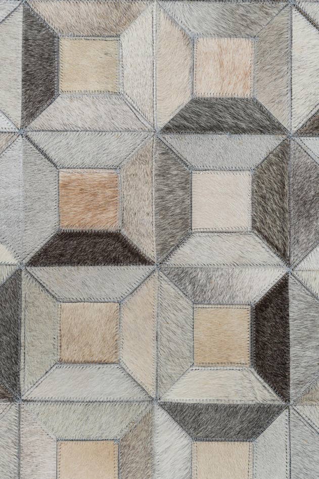 Detail image of 5' x 8' Cowhide Leather Rug