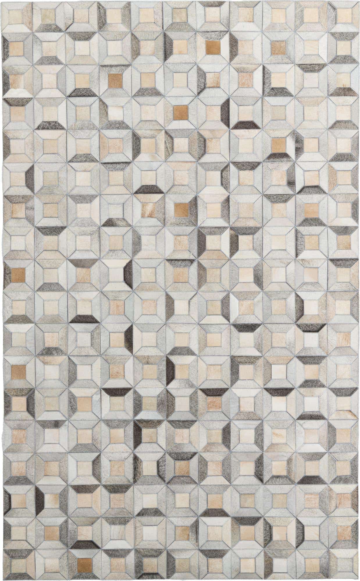 5' x 8' Cowhide Leather Rug