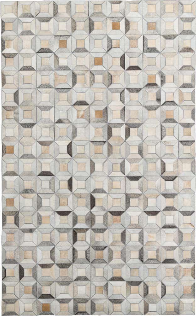 5' x 8' Cowhide Leather Rug