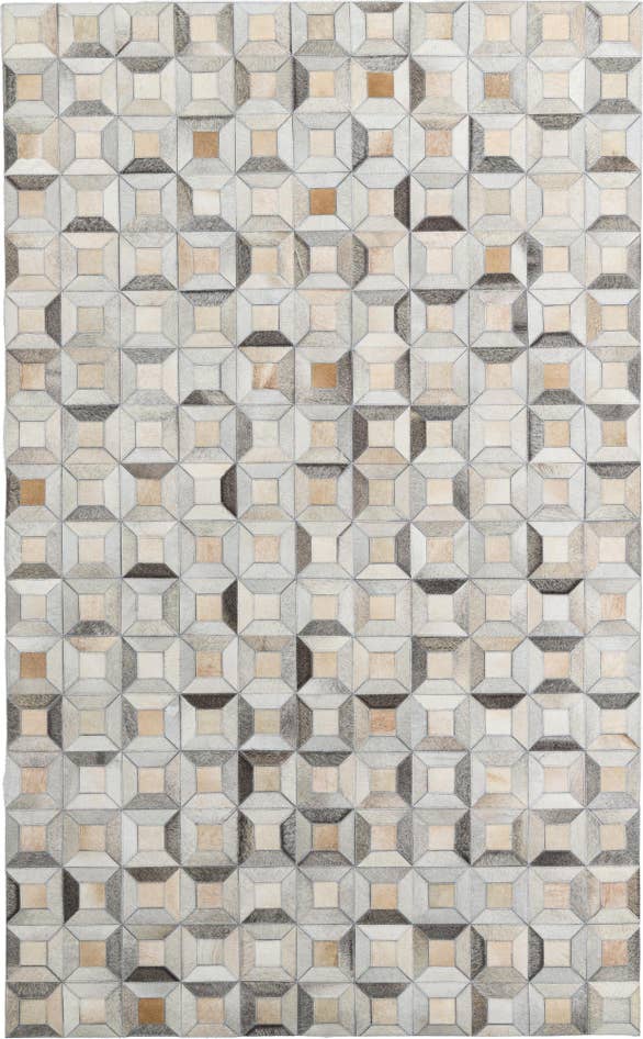 Detail image of 5' x 8' Cowhide Leather Rug