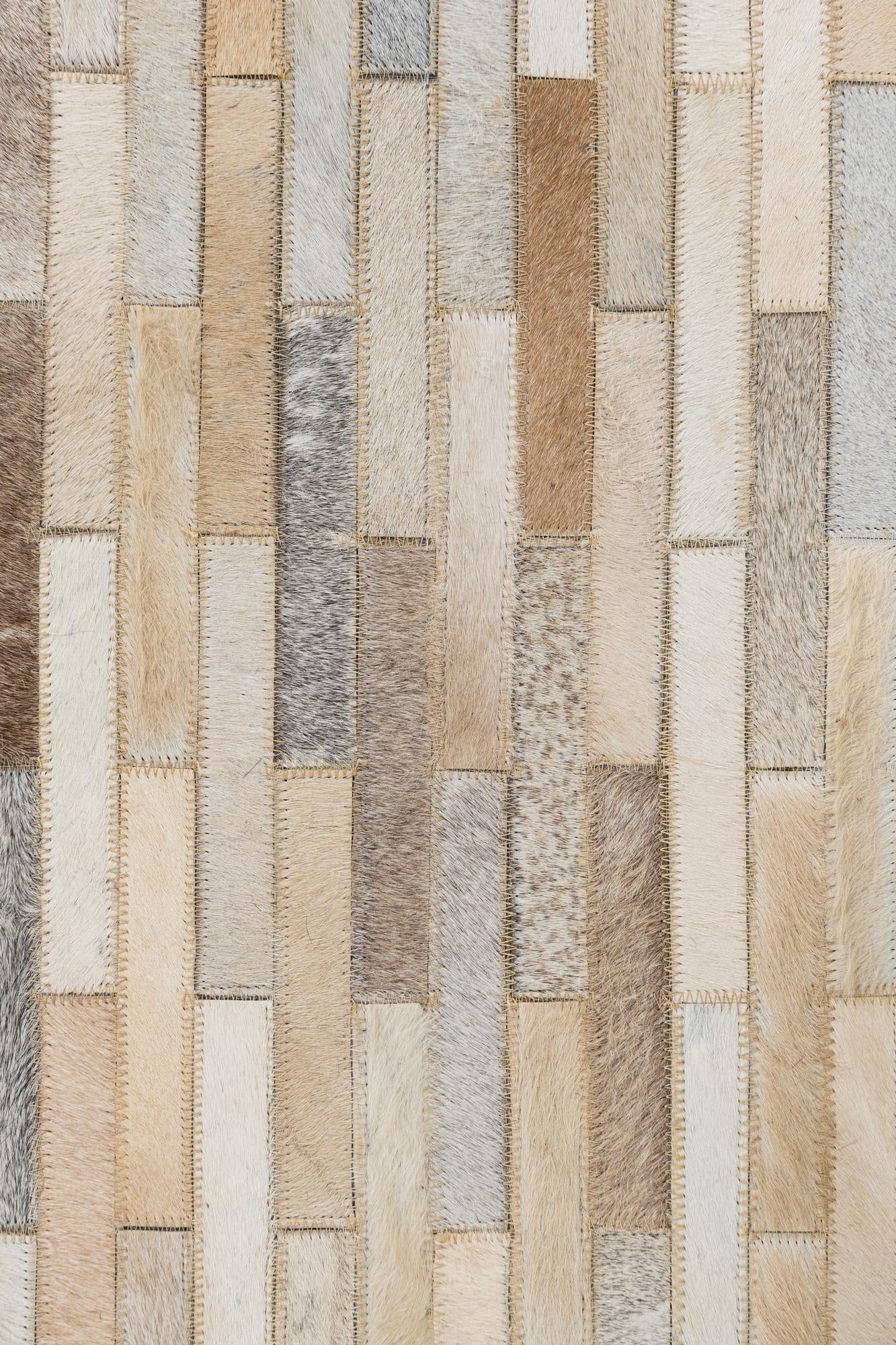 5' x 8' 1 Cowhide Leather Rug
