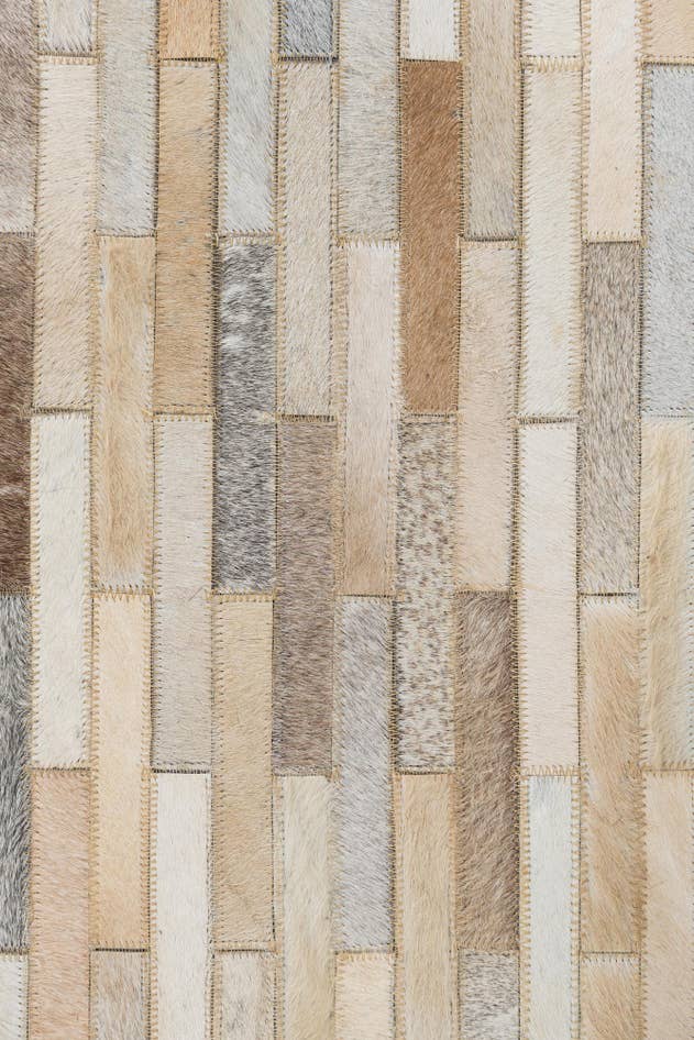 Detail image of 5' x 8' 1 Cowhide Leather Rug