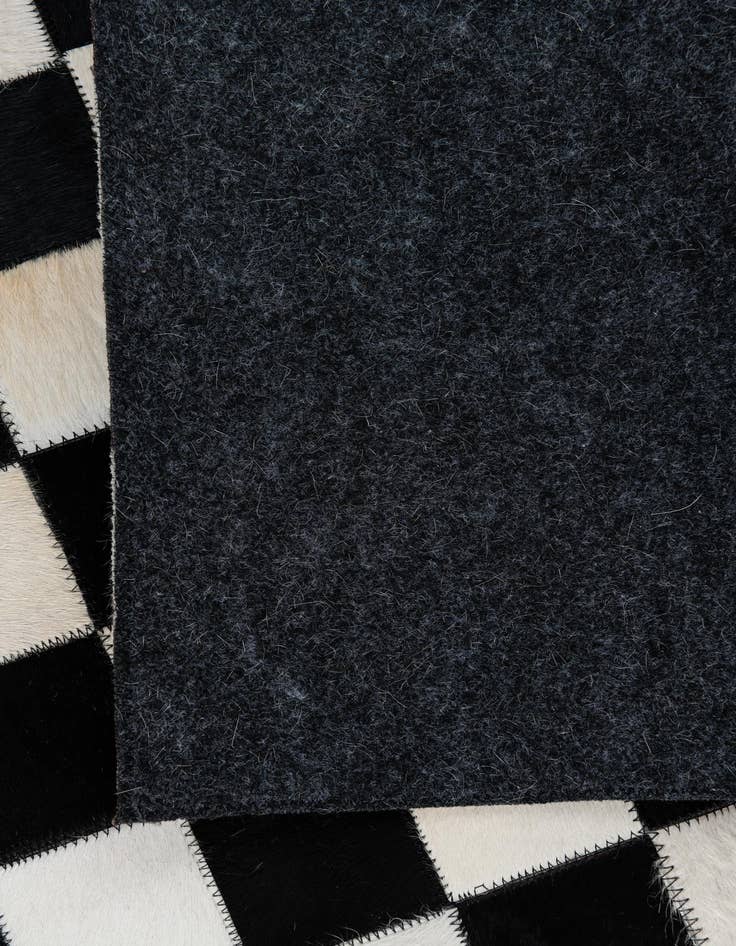 Detail image of 5' 1 x 8' Cowhide Leather Rug