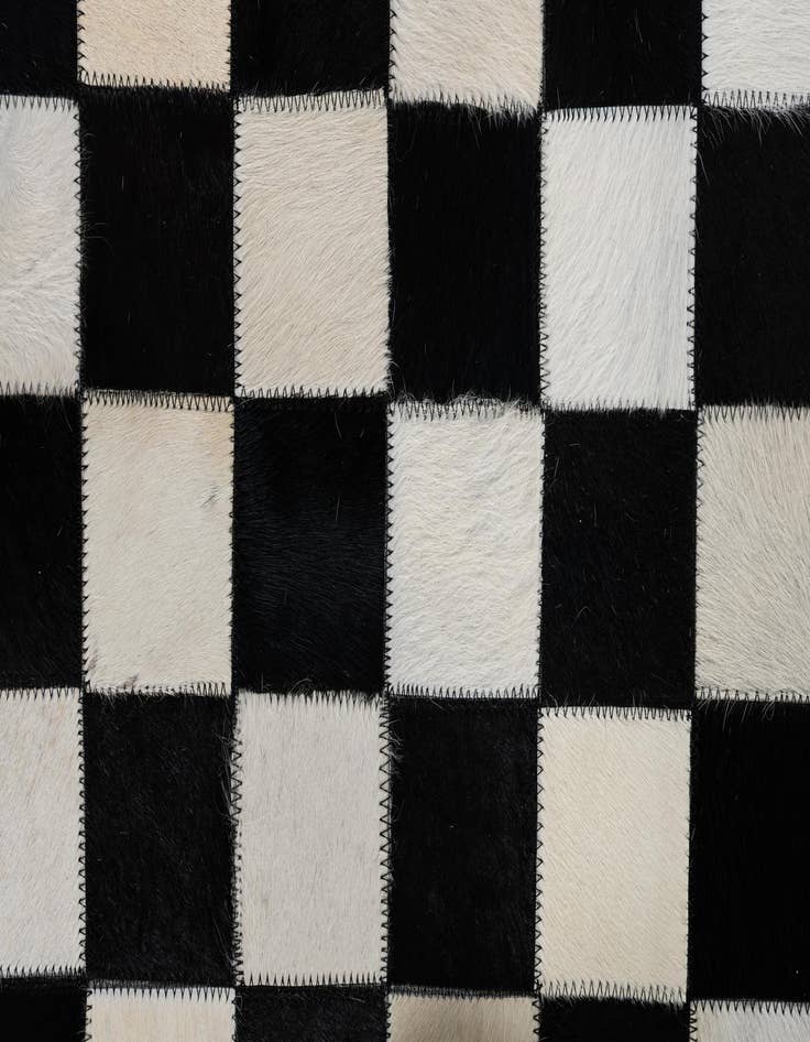 Detail image of 5' x 8' Cowhide Leather Rug