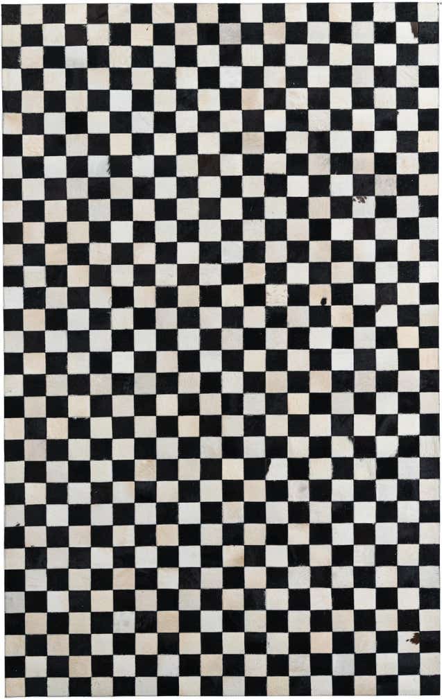 5' x 8' Cowhide Leather Rug