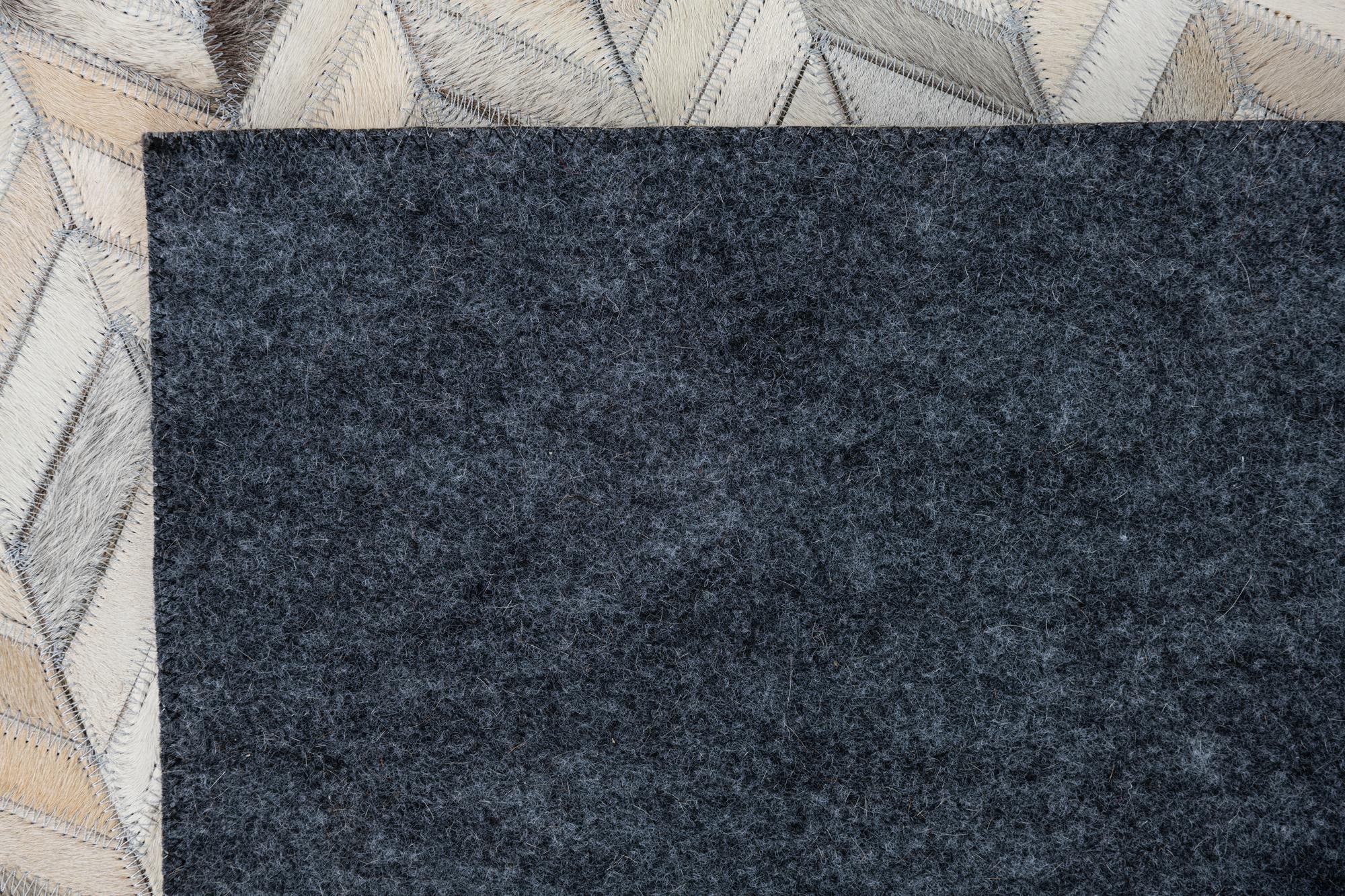 5' x 8' Cowhide Leather Rug