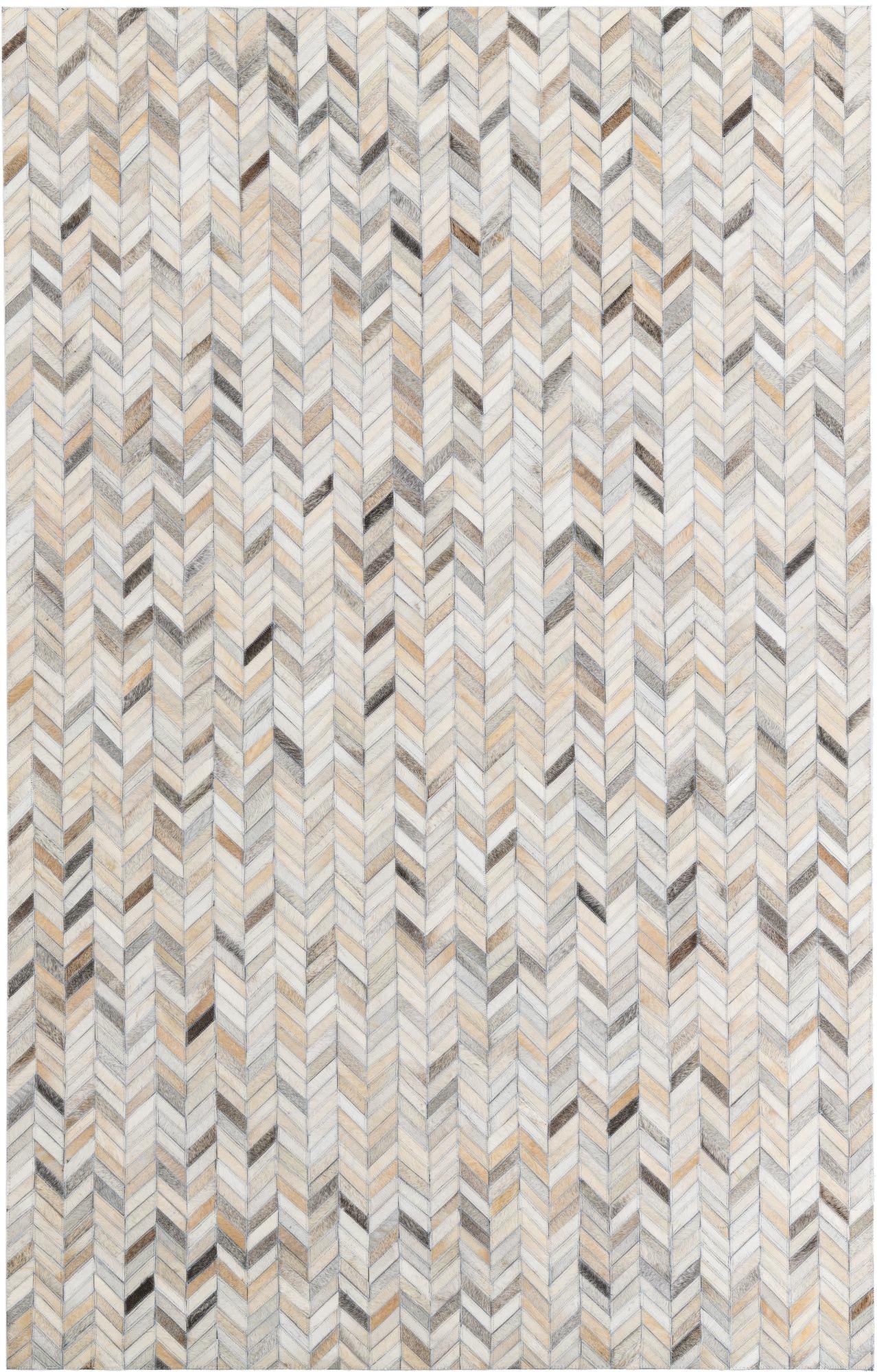 5' x 8' Cowhide Leather Rug