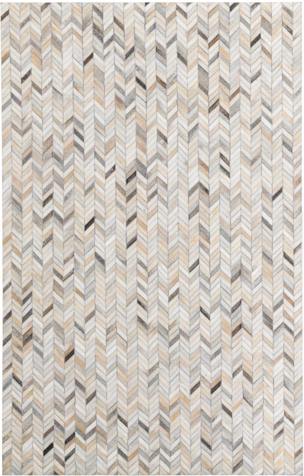 5' x 8' Cowhide Leather Rug