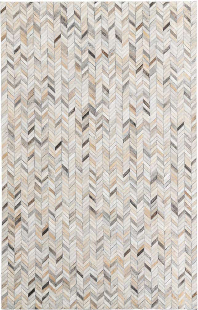 5' x 8' Cowhide Leather Rug