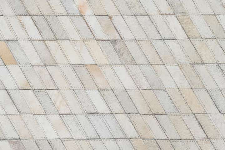 5' 1 x 8' Cowhide Leather Rug