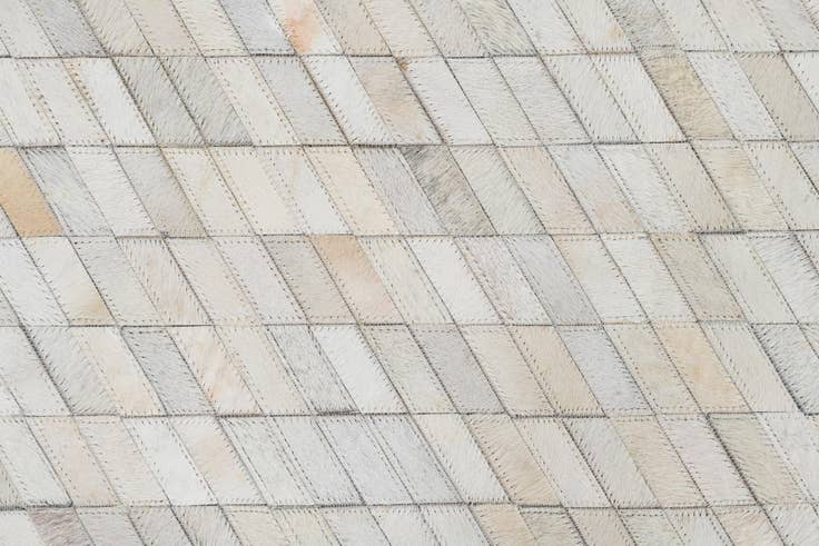 Detail image of 5' 1 x 8' Cowhide Leather Rug