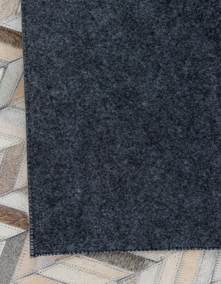 Detail image of 5' x 7' 10 Cowhide Leather Rug