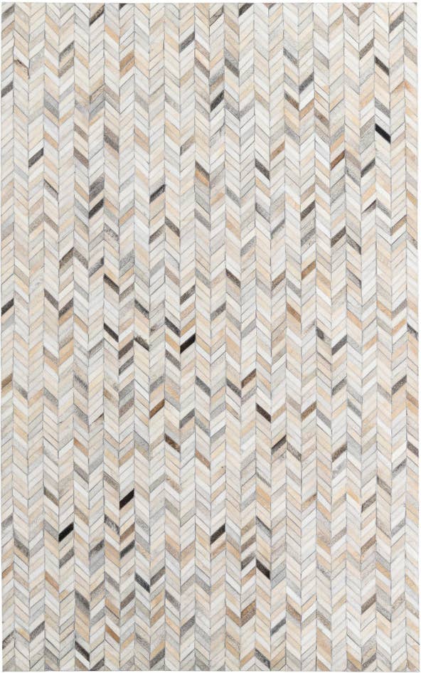Detail image of 5' x 7' 10 Cowhide Leather Rug