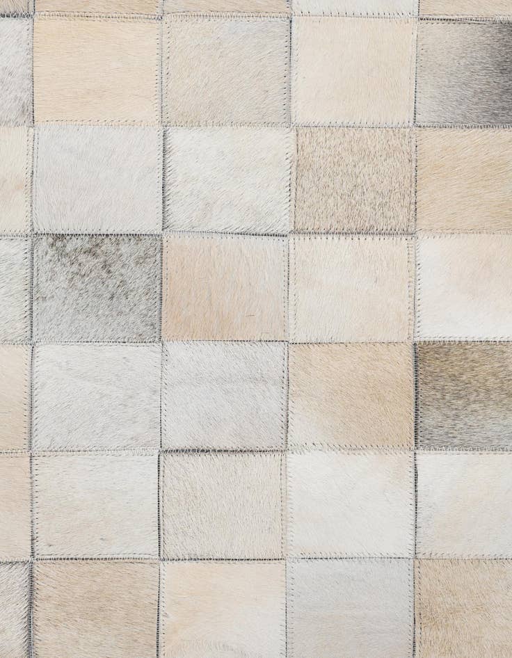 Detail image of 5' 1 x 8' Cowhide Leather Rug