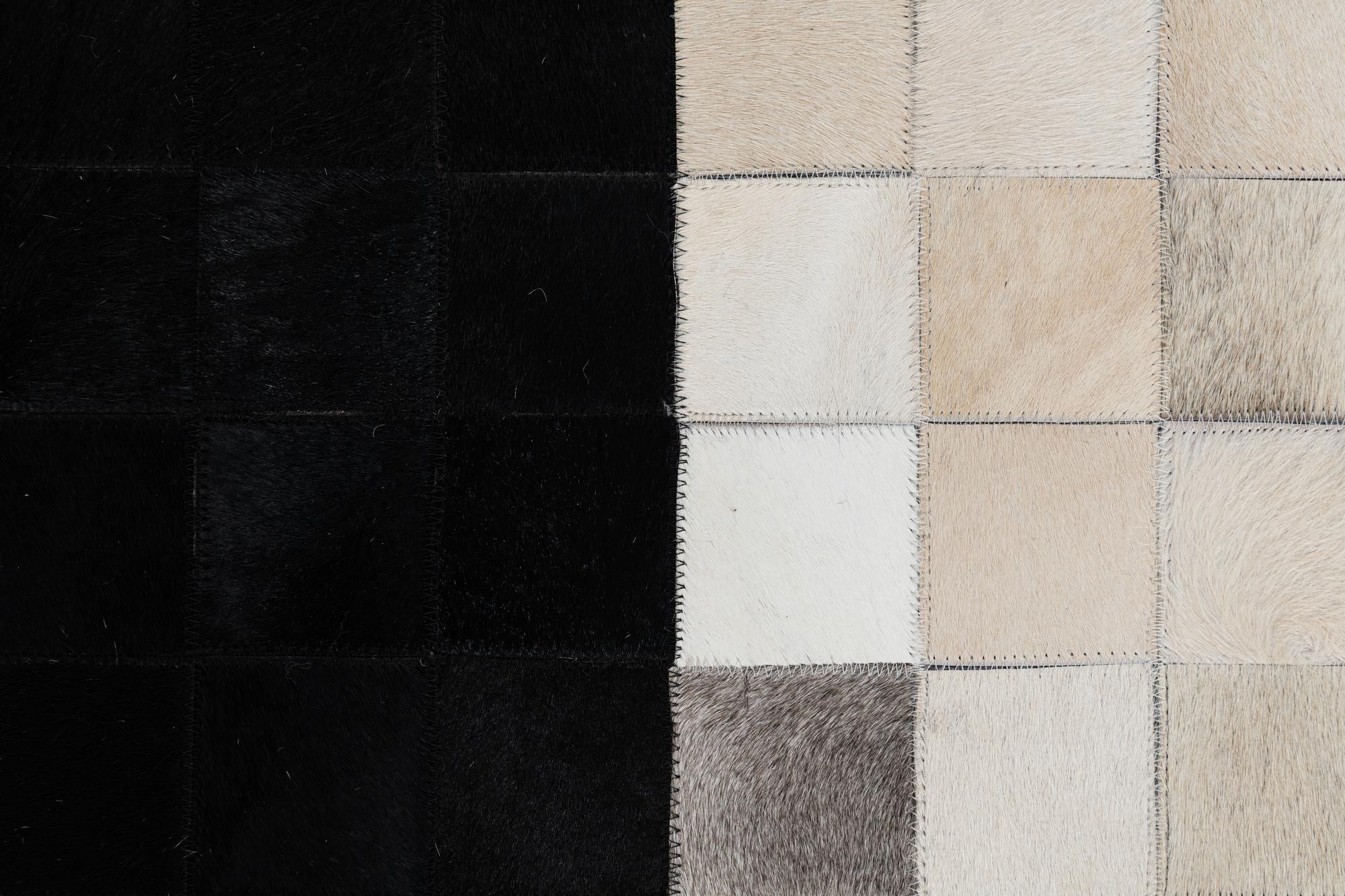 5' x 8' Cowhide Leather Rug