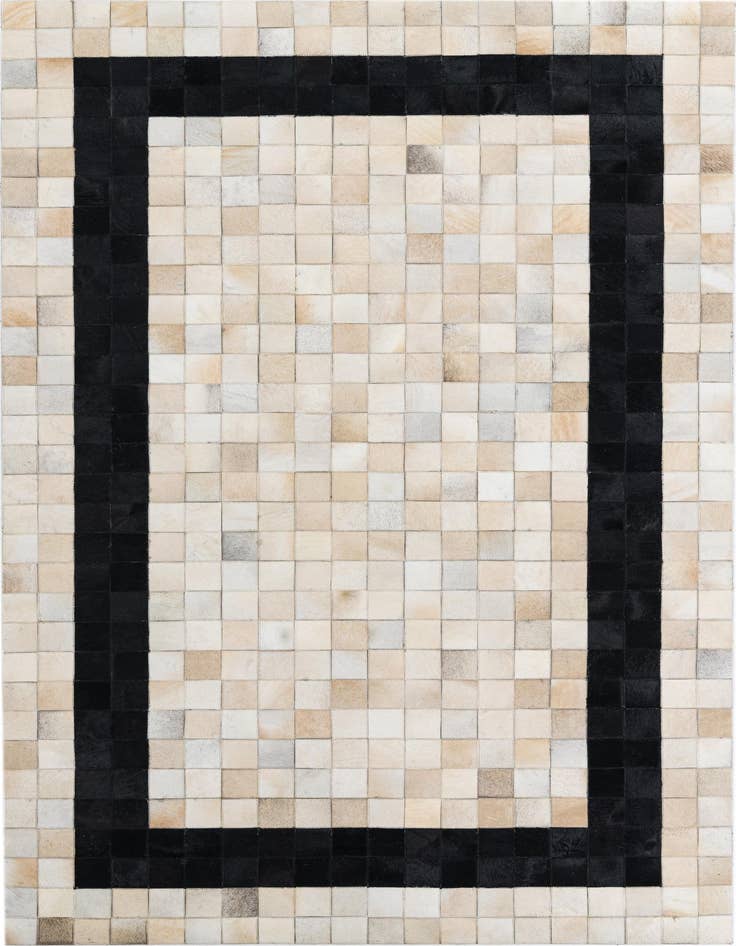 Detail image of 5' x 8' Cowhide Leather Rug