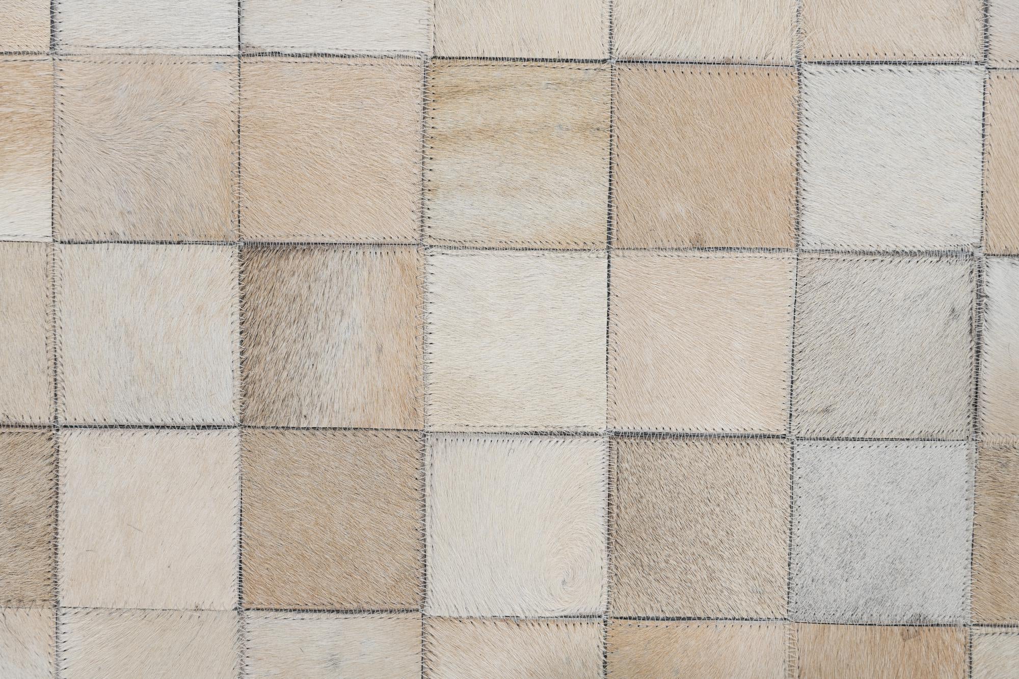 5' x 8' Cowhide Leather Rug