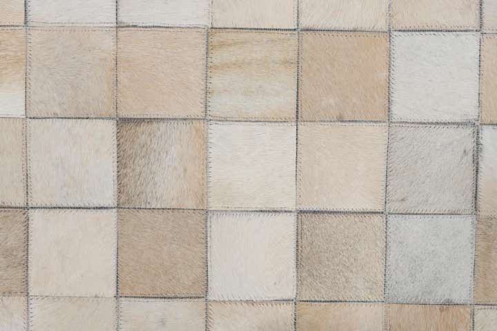 5' x 8' Cowhide Leather Rug