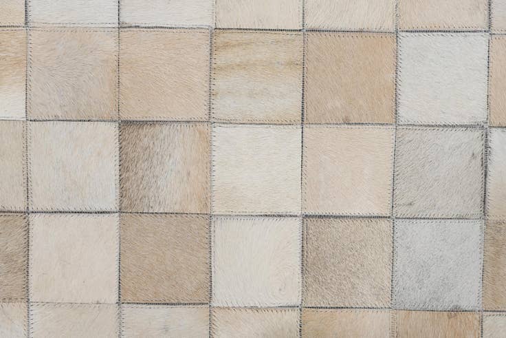 Detail image of 5' x 8' Cowhide Leather Rug