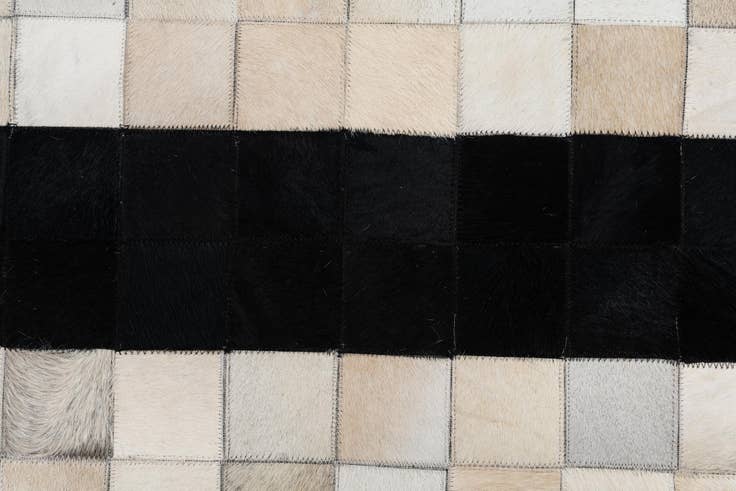 Detail image of 5' x 8' Cowhide Leather Rug
